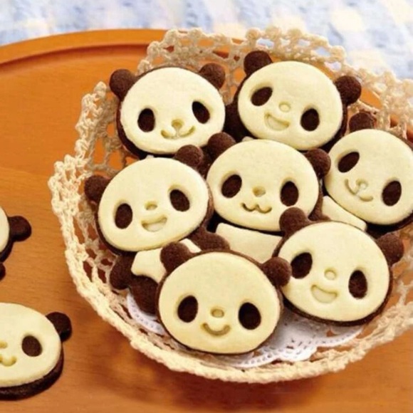 Panda Cookie Cutters Stencils Set of 4 (12 pcs.) - Baking Cooking Home Kitchen - Picture 4 of 8